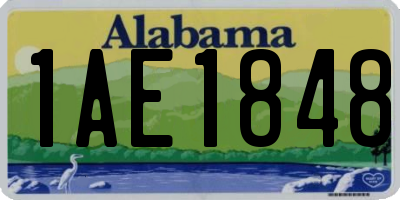 AL license plate 1AE1848