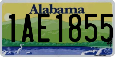 AL license plate 1AE1855