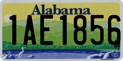 AL license plate 1AE1856