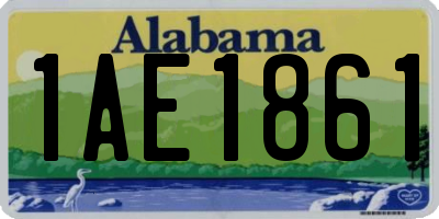 AL license plate 1AE1861