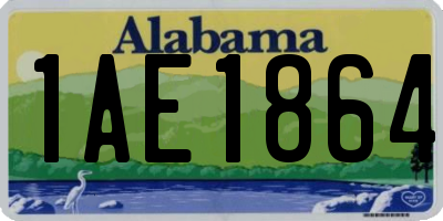 AL license plate 1AE1864