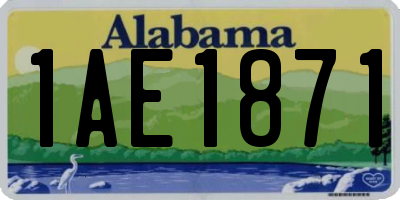 AL license plate 1AE1871