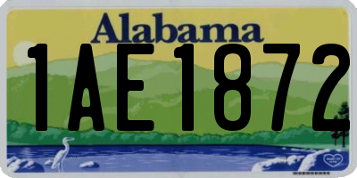 AL license plate 1AE1872