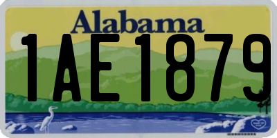 AL license plate 1AE1879