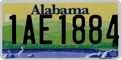 AL license plate 1AE1884