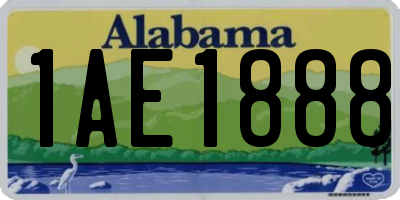 AL license plate 1AE1888