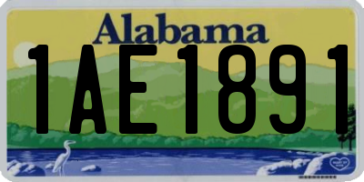 AL license plate 1AE1891