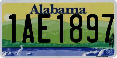 AL license plate 1AE1897