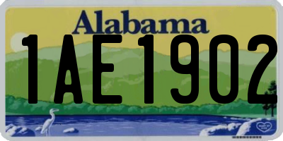 AL license plate 1AE1902