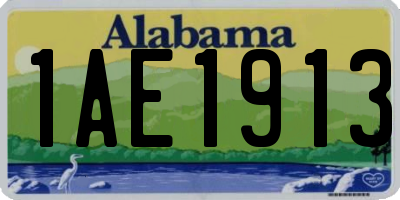 AL license plate 1AE1913