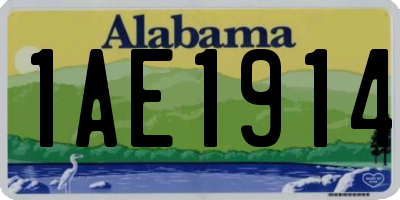 AL license plate 1AE1914