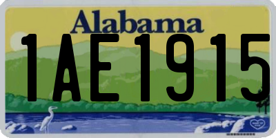 AL license plate 1AE1915