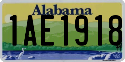 AL license plate 1AE1918