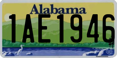 AL license plate 1AE1946