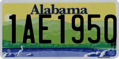 AL license plate 1AE1950
