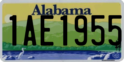 AL license plate 1AE1955