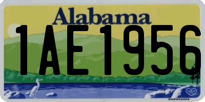 AL license plate 1AE1956