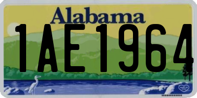 AL license plate 1AE1964