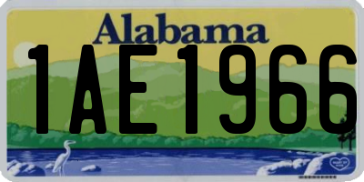 AL license plate 1AE1966