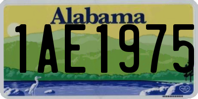 AL license plate 1AE1975