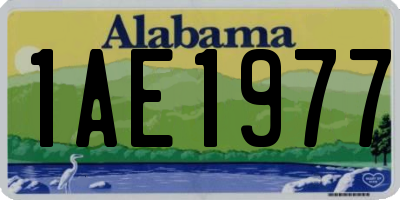 AL license plate 1AE1977