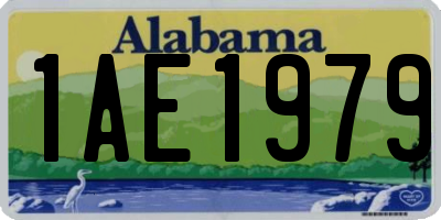 AL license plate 1AE1979