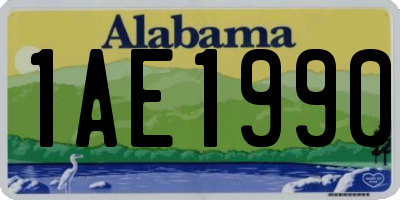 AL license plate 1AE1990