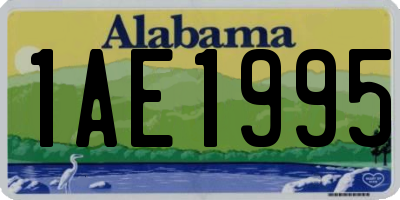 AL license plate 1AE1995