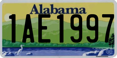 AL license plate 1AE1997