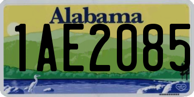 AL license plate 1AE2085