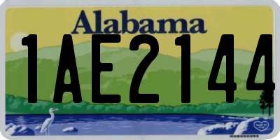 AL license plate 1AE2144
