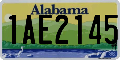AL license plate 1AE2145