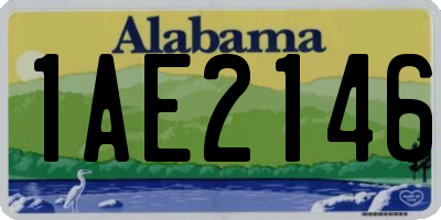 AL license plate 1AE2146