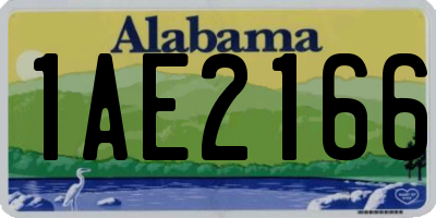AL license plate 1AE2166