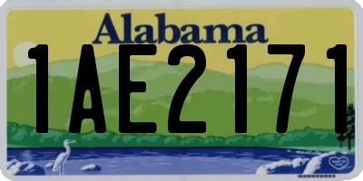 AL license plate 1AE2171