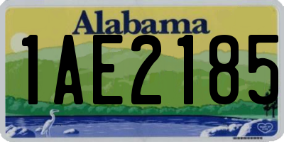 AL license plate 1AE2185