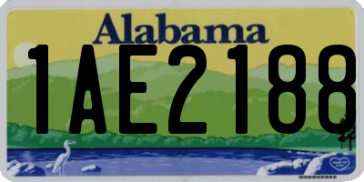 AL license plate 1AE2188