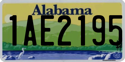 AL license plate 1AE2195