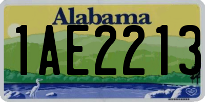 AL license plate 1AE2213