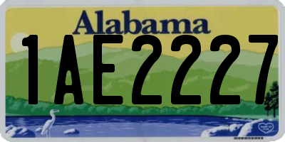 AL license plate 1AE2227
