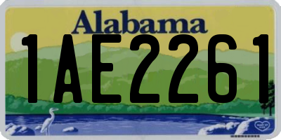 AL license plate 1AE2261