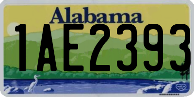 AL license plate 1AE2393