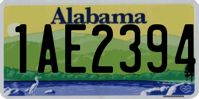 AL license plate 1AE2394