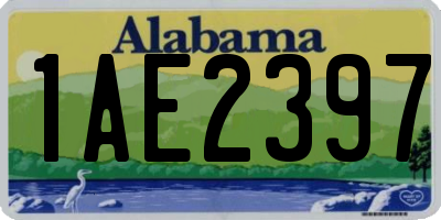 AL license plate 1AE2397