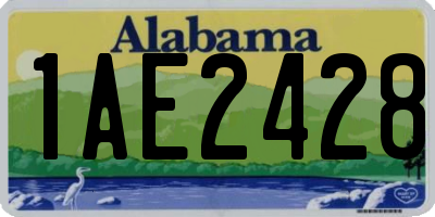 AL license plate 1AE2428