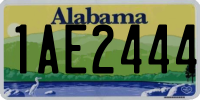 AL license plate 1AE2444