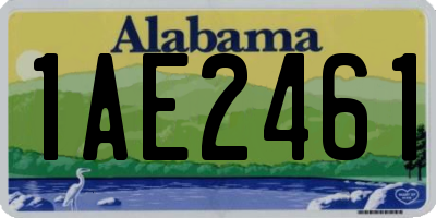AL license plate 1AE2461