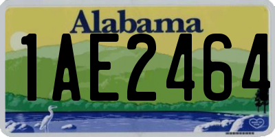 AL license plate 1AE2464