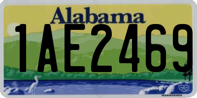 AL license plate 1AE2469