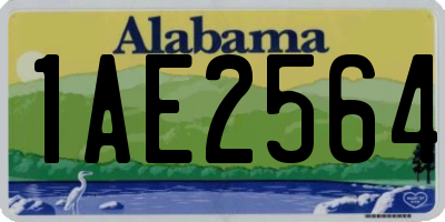AL license plate 1AE2564